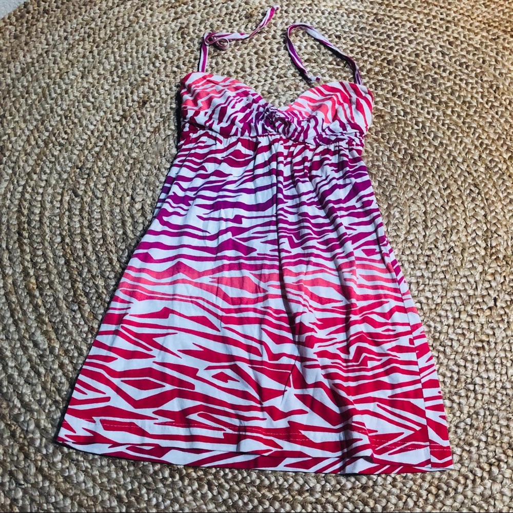 Volcom dress XS/Small ombré zebra cover up